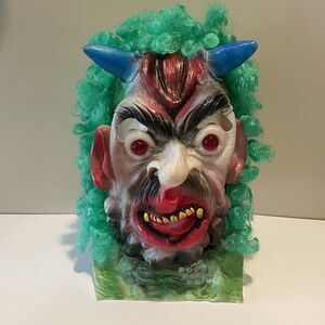 Fun World‎ Vintage Creepy Clown Mask Demon Costume Halloween